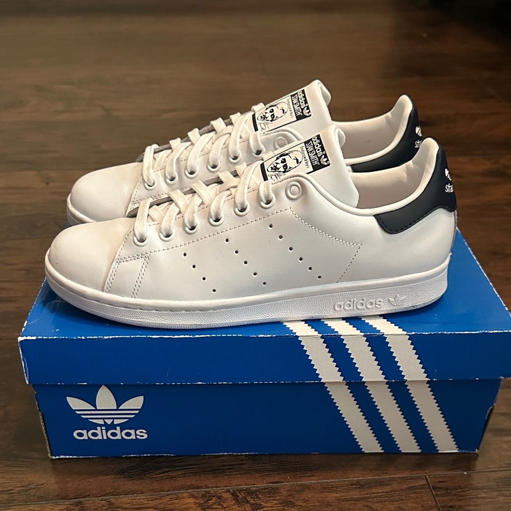 Adidas Stan Smith White and Black Sneakers